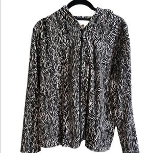 Kim Rogers Zebra Animal Print Jacket